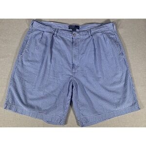 Polo Ralph Lauren Tyler Shorts‎ Seersucker Blue And White Checks Size 38